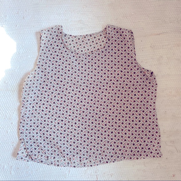 💌⚓️ Patterned chiffon shell - Picture 1 of 4